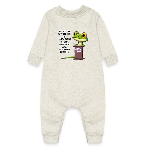 Public Comment Lizard Design - Baby Fleece One Piece