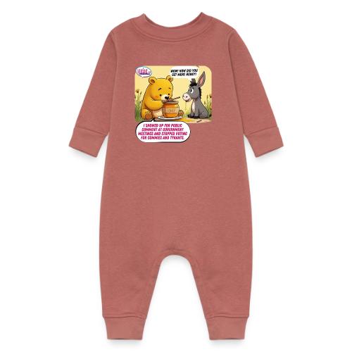 Honey Bear - Fire Tyrants - Baby Fleece One Piece