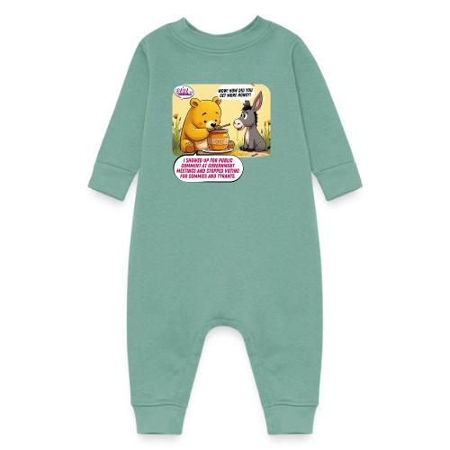 Honey Bear - Fire Tyrants - Baby Fleece One Piece