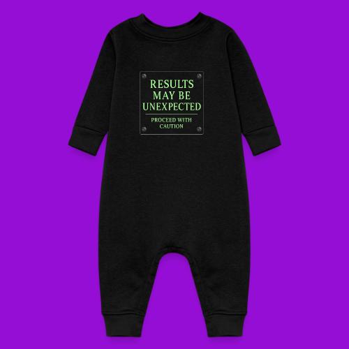 Results May Be Unexpected - Neon Green - Baby Fleece One Piece