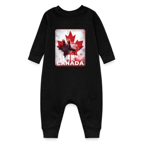 Canada's Maple Leaf Pride - Baby Fleece One Piece