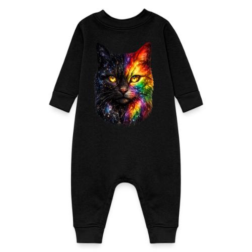 Cosmic Galaxy Rainbow Cat - Baby Fleece One Piece