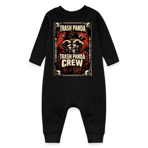 Midnight Forager Raccoon Mushroom Hunter - Baby Fleece One Piece