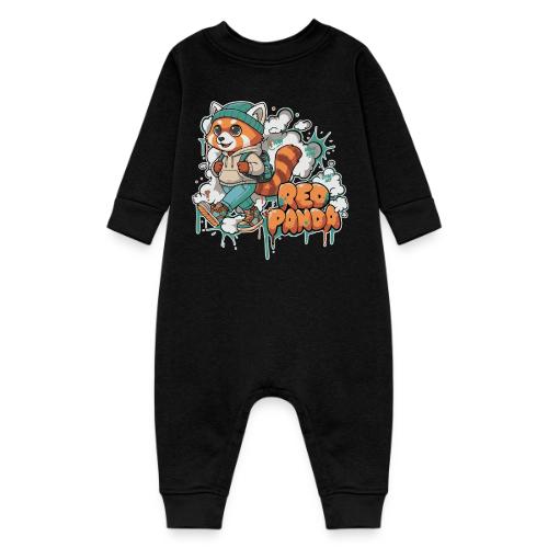 Red Panda Street Graffiti Vibes - Baby Fleece One Piece