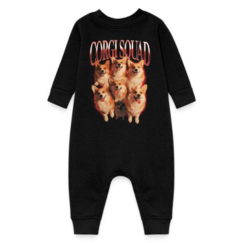 Corgi Squad Funny Dog Lover Vintage Shirt - Baby Fleece One Piece
