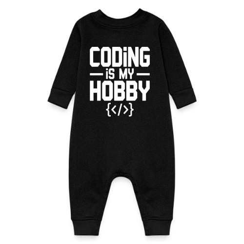 Coding Is My Hobby Typography - Baby Fleece One Piece
