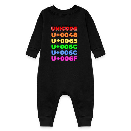 Hello, in unicode - Baby Fleece One Piece