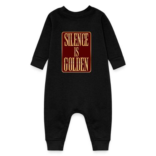 Silence Is Golden - Baby Fleece One Piece