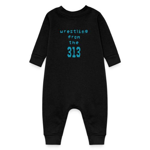 Wrestling from the 313 (Teal) - Baby Fleece One Piece