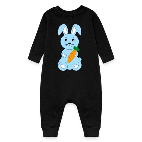 Cute Blue Bunny — Newborn Baby and Nursery Gift - Baby Fleece One Piece