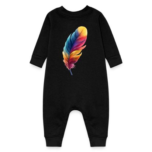 Rainbow Flight Feather - Baby Fleece One Piece