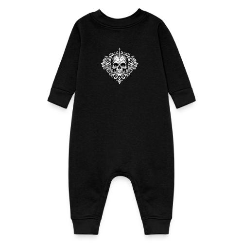 Gothic Filigree Skull - Baby Fleece One Piece
