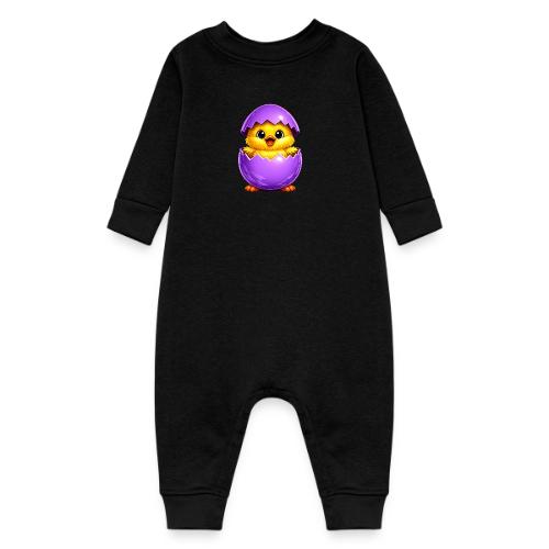 Easter Chick Purple - Baby Fleece One Piece