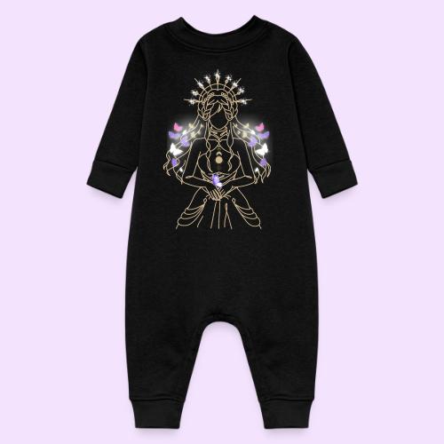 Ancient Butterfly Goddess - Fairytale Design - Baby Fleece One Piece