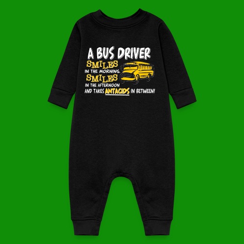 Bus Driver Antacids - Baby Fleece One Piece