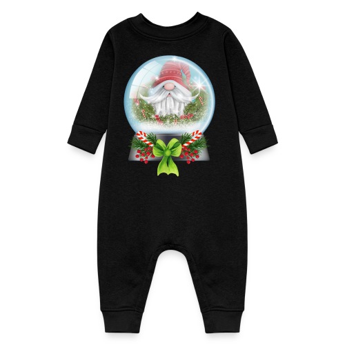 Snow Globe Christmas Santa - Baby Fleece One Piece