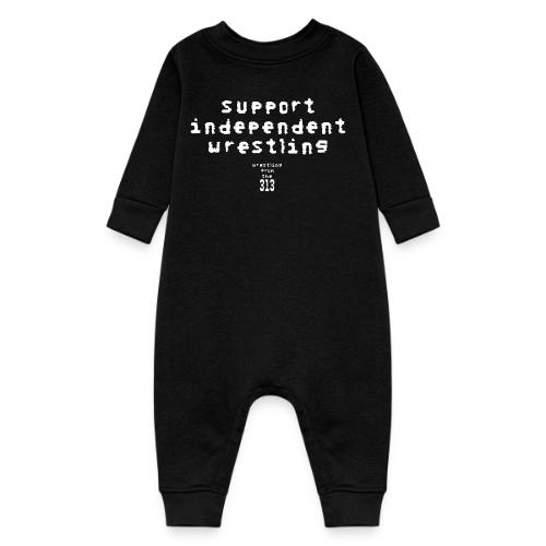 Support independent wrestling - Baby Fleece One Piece