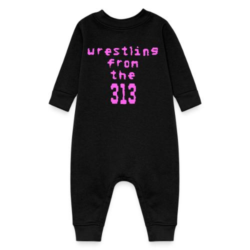 Wrestling from the 313 (pink) - Baby Fleece One Piece