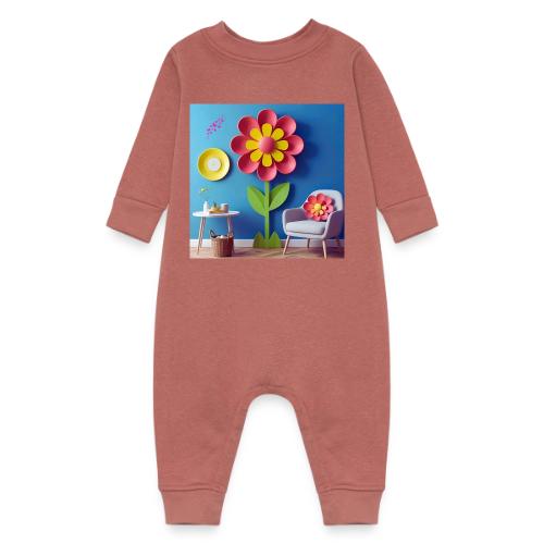 Flower design and harmony of environmental well-be - Baby Fleece One Piece