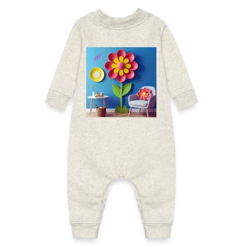 Flower design and harmony of environmental well-be - Baby Fleece One Piece