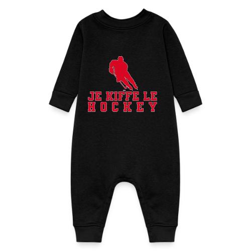 I love hockey - Baby Fleece One Piece