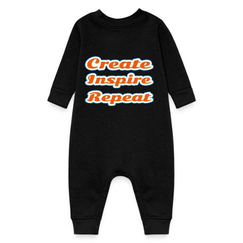 Create, Inspire, Repeat — Artist Life Script - Baby Fleece One Piece