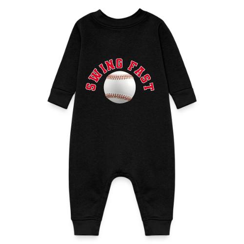 Baseball: Swing Fast Energy - Baby Fleece One Piece