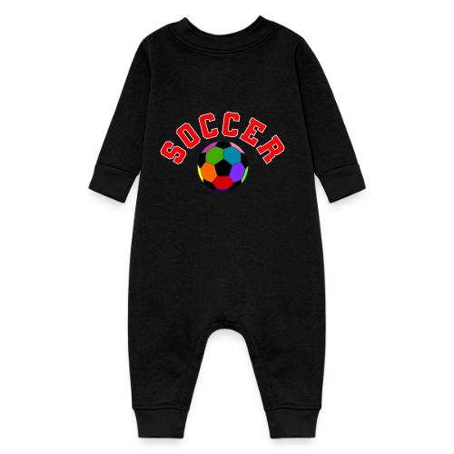 Soccer: Colorful Kick - Baby Fleece One Piece