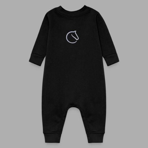 embroidered logo - Baby Fleece One Piece
