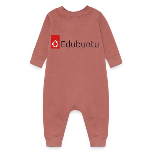Edubuntu Logo 2023 - Black - Baby Fleece One Piece