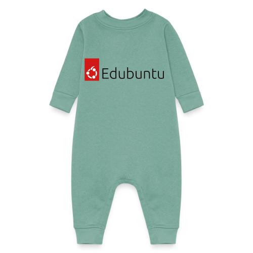 Edubuntu Logo 2023 - Black - Baby Fleece One Piece