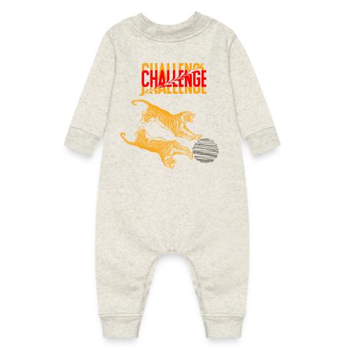 Double tiger fashion, jungle feline animals. - Baby Fleece One Piece