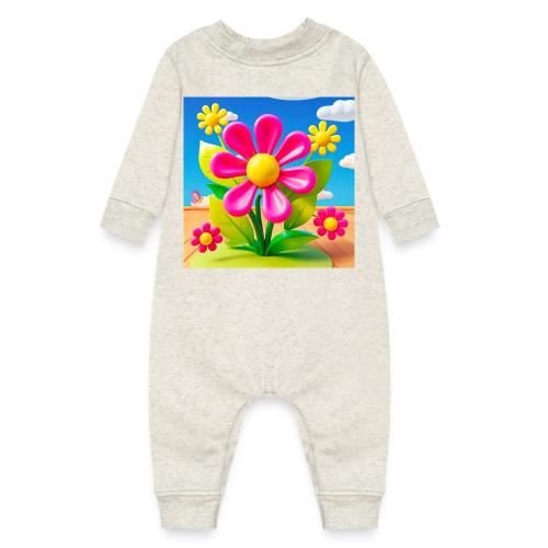 Pink Floral Peace | Sky & Nature Design - Baby Fleece One Piece