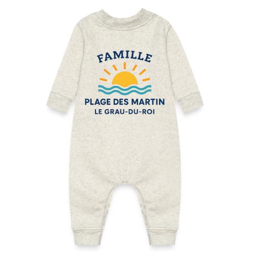 Family Beach Shirt – Plage des Martin Design - Baby Fleece One Piece