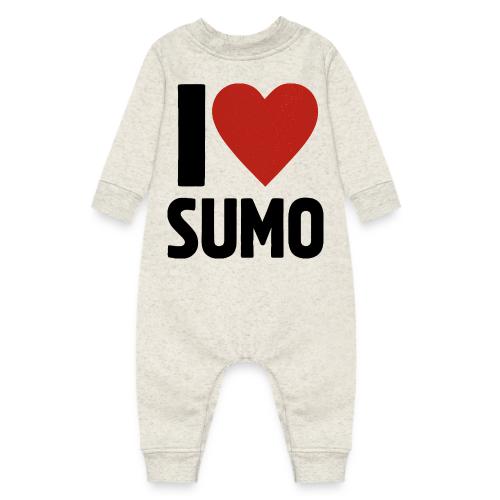 I Love Sumo – Bold Minimalist Sumo Wrestling Fan - Baby Fleece One Piece