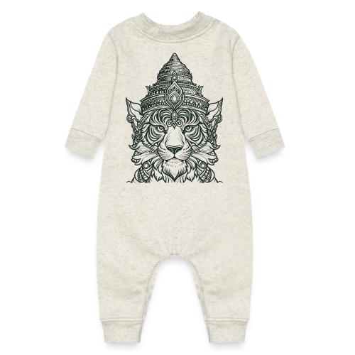 Ruesi Hnaa Suea Tiger Faced Thai Hermit God - Baby Fleece One Piece