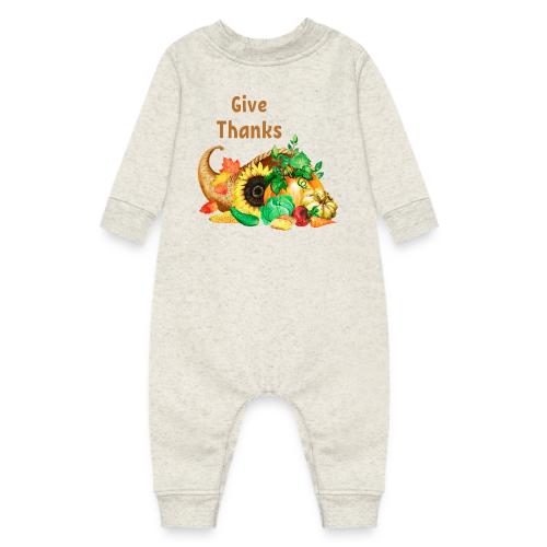Give thanks - Baby Fleece One Piece