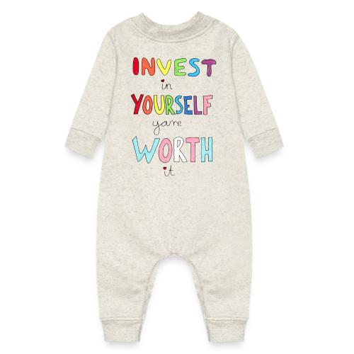 Invest in Yourself you're Worth it - Baby Fleece One Piece