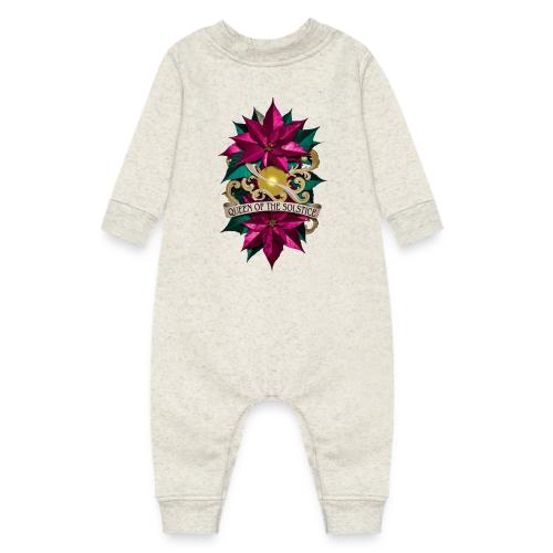 Queen of the Solstice Poinsettia T-Shirt - Baby Fleece One Piece