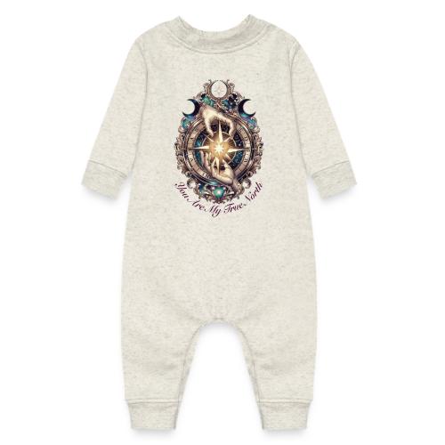 You Are My True North Celestial Compass T-Shirt - Baby Fleece One Piece