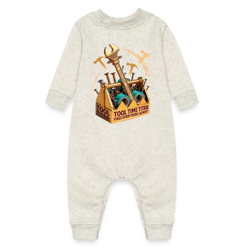 Tool Time Titan T Shirt, Funny Dad Gift - Baby Fleece One Piece