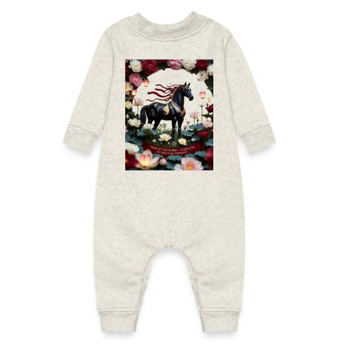 Year of the Horse Harmony T Shirt, Lunar New Year - Baby Fleece One Piece