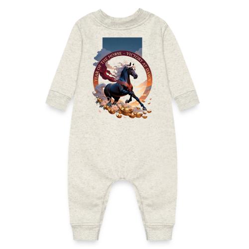 Year of the Horse Dawn T Shirt,Lunar New Year Gift - Baby Fleece One Piece