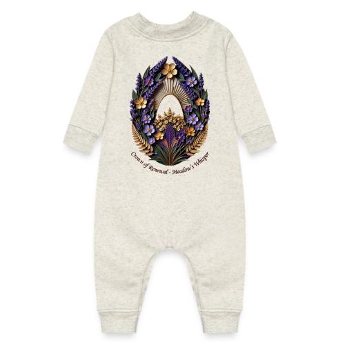 Easter Meadow Crown Renewal T Shirt, Spring Gift - Baby Fleece One Piece