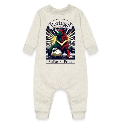 Portugal Iberian Wolf Soccer T Shirt, Pride Gift - Baby Fleece One Piece