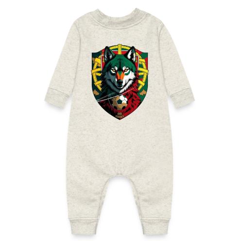 Portugal Iberian Wolf Soccer T Shirt,Football Gift - Baby Fleece One Piece