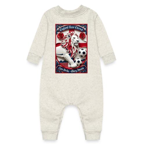 England Lion Soccer T Shirt, Football Pride Gift - Baby Fleece One Piece