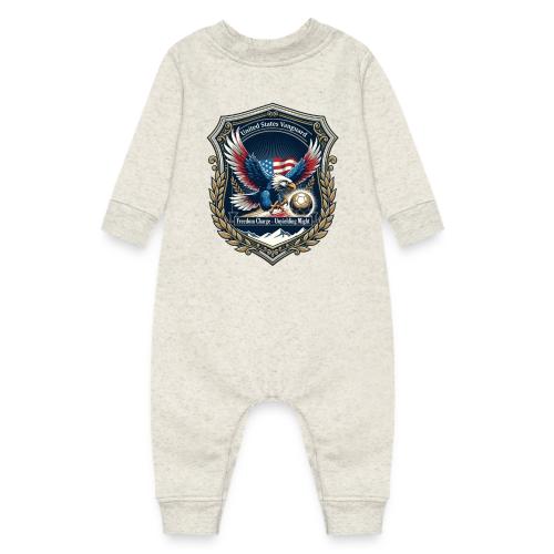 USA Eagle Vanguard T-Shirt,American Flag PrideGift - Baby Fleece One Piece