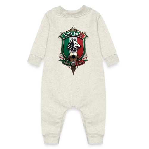 Italy heritage Wolf Fury Tee, Pride Badge Gift - Baby Fleece One Piece
