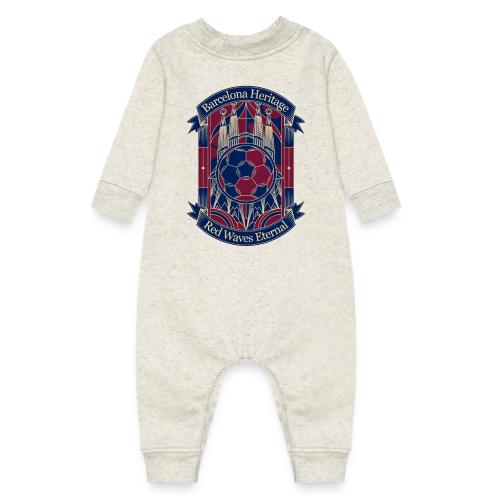 Barcelona Red Heritage T Shirt, Barsa fan Gift - Baby Fleece One Piece